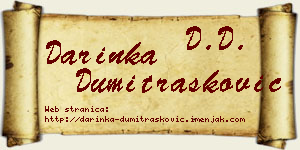 Darinka Dumitrašković vizit kartica